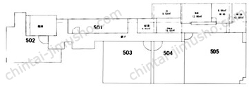 ル・グラシエルBLDG.75Fの間取図
