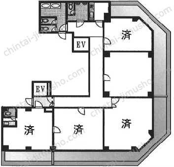 YKB新宿御苑ビル／IMB Office新宿御苑の間取図