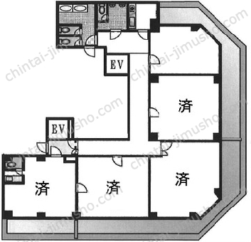 YKB新宿御苑ビル／IMB Office新宿御苑の間取図