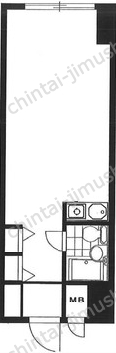 朝日広尾マンションの間取図