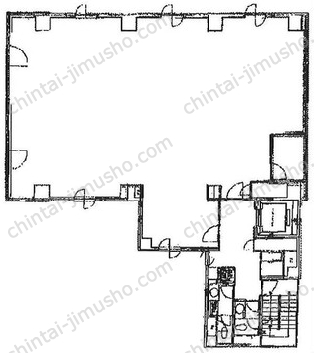 GINZA ONE BUILDING6階の間取図