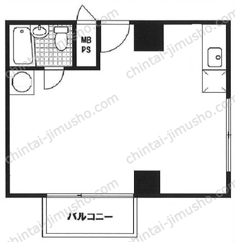 日本橋サマリヤシティハイツ3階の間取図