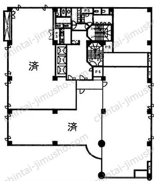 パレアナビル2階の間取図