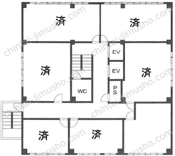 15山京ビルの間取図