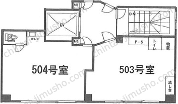 新橋相互ビルの間取図