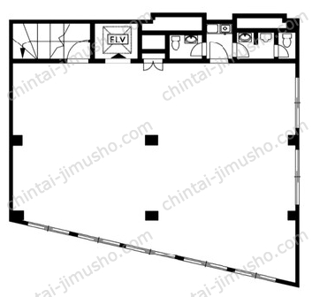 AXISビル5階の間取図