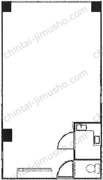 上森ビル3階の間取図