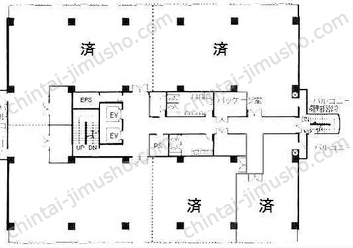 東武立野ビル2階の間取図