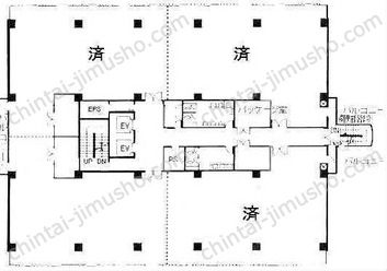 東武立野ビル6階の間取図