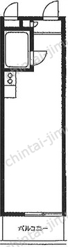 ハイツオーエドの間取図