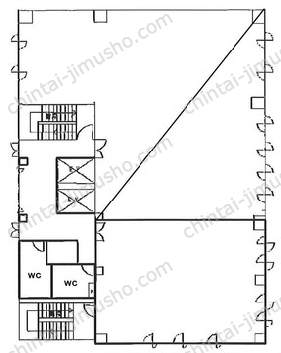 交通ビル5階の間取図