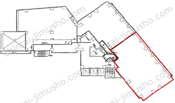 ラウンドクロス田町3Fの間取図
