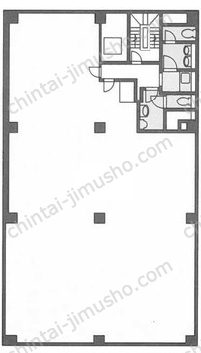 土志田ビルディング6階の間取図