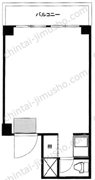 シティマンション赤坂2階の間取図