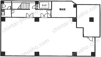 ユニオンビル工新B1階の間取図