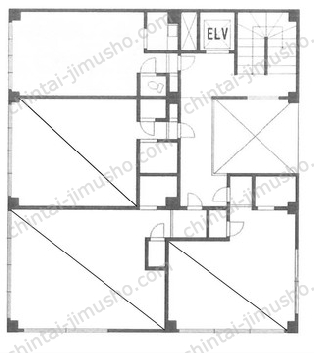 池与ビル3Fの間取図