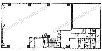 共益ビル6Fの間取図