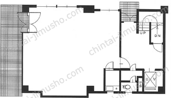 第1NSビル1階の間取図