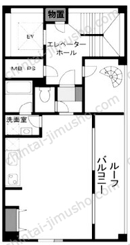 ハローレジデンス上野4Fの間取図