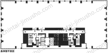 京橋トラストタワー13Fの間取図