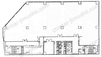横浜尾上町ビルディング8階の間取図