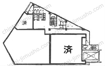 合人社東京永田町ビルの間取図