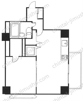 明石町ツインクロスの間取図