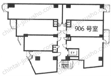 新宿ダイカンプラザ756の間取図
