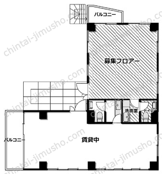 武居ビル3階の間取図