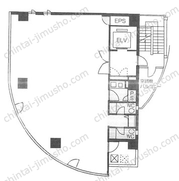 サワダビル／恵比寿ライズオフィス1st4階の間取図