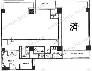 オフィスビル大井MAX-17階の間取図