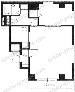 服部ビル6階の間取図