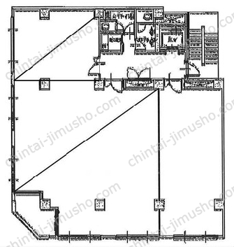 八重洲KHビル／日本橋ライズオフィス2nd4階の間取図