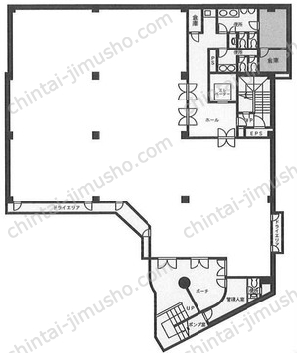 BIZ原宿B1階の間取図