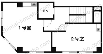 東京フジビル6階の間取図