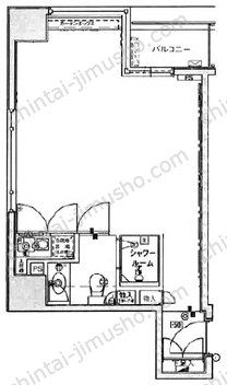 ビュロー新橋3Fの間取図