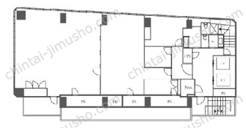 築地センタービル11Fの間取図
