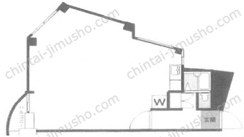 シャンボール北新宿の間取図