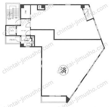 サンライトビル8Fの間取図