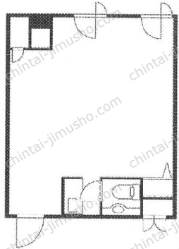 シティスクエア築地2階の間取図