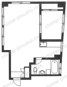 シャンブル神宮前4階の間取図