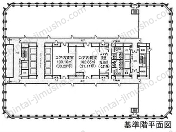 新宿センタービル／+OURS新宿の間取図