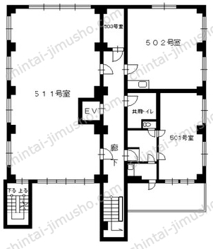 日産ビルの間取図