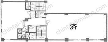 清話会ビルの間取図