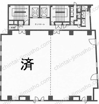 飯野ビル8階の間取図