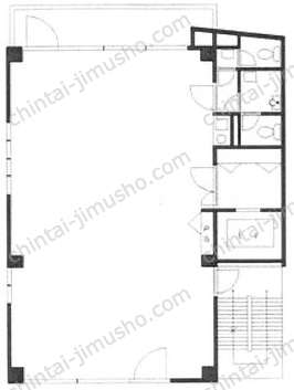 SHIBATA BLDⅢ2階の間取図