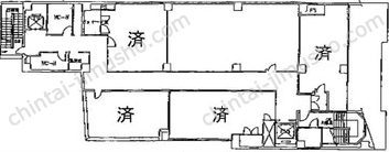 明治安田生命自由ヶ丘ビル4階の間取図