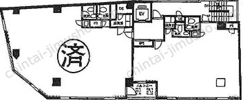 新宿KMビル5階の間取図