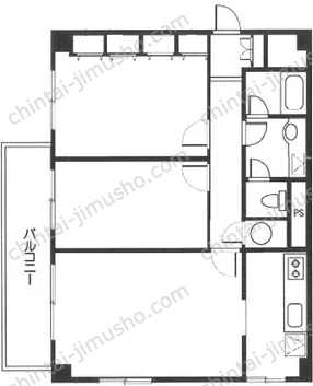 シャトレ代官山アネックス4階の間取図