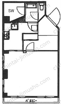 有栖川マンション5階の間取図